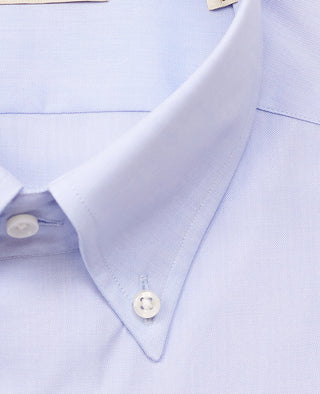 Lightweight Italian oxford shirt in light blue, made in Italy