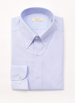 Lightweight Italian oxford shirt in light blue, made in Italy